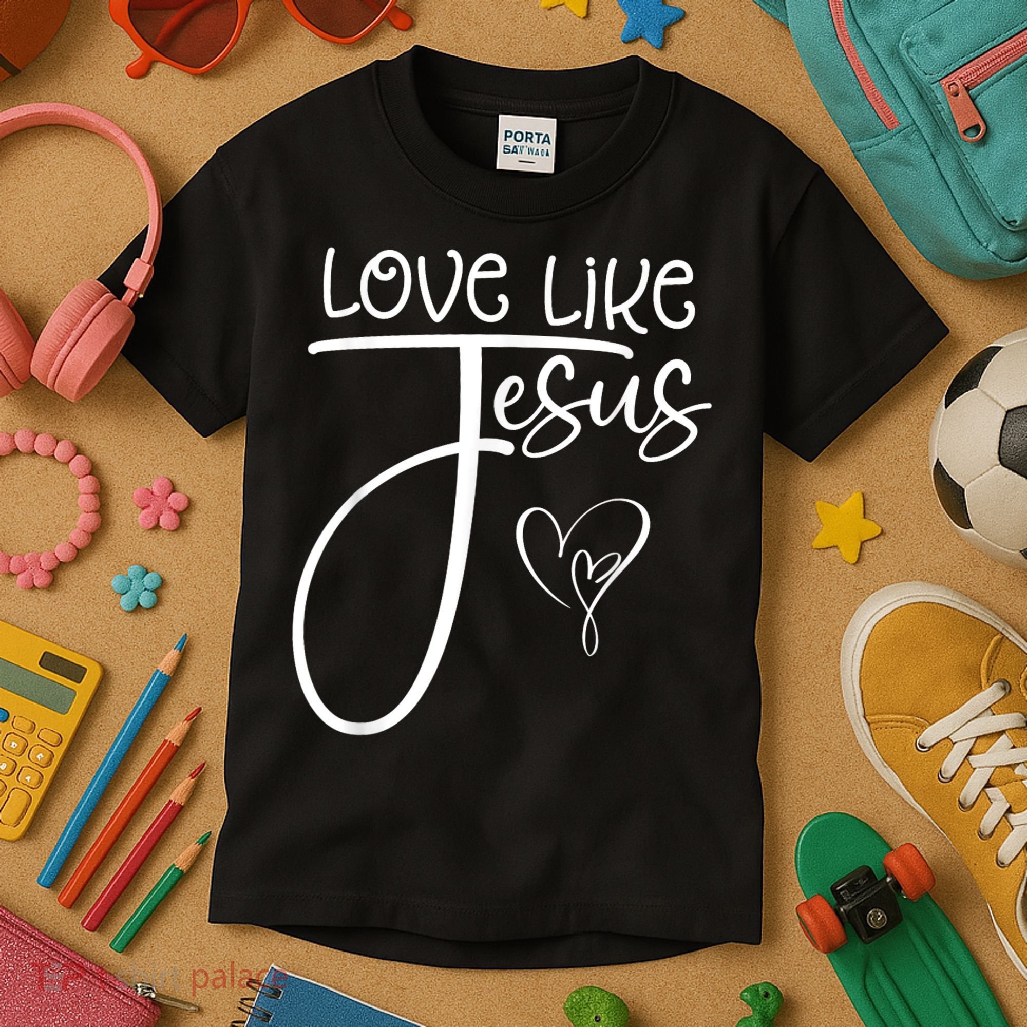 Trendy Christian Religious Love Like Jesus Kids T-Shirt