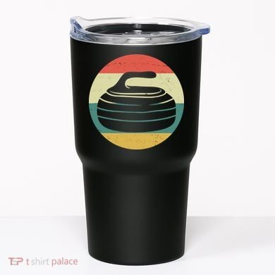 Team Curling Retro Sunset Sport Tumbler