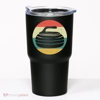 Team Curling Retro Sunset Sport Tumbler thumb 0