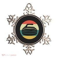 Team Curling Retro Sunset Sport Ornament thumb 0
