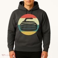 Team Curling Retro Sunset Sport Hoodie thumb 2