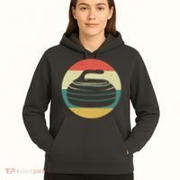Team Curling Retro Sunset Sport Hoodie thumb 5