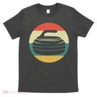 Team Curling Retro Sunset Sport T-Shirt thumb 0