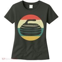 Team Curling Retro Sunset Sport Women's T-Shirt thumb 0