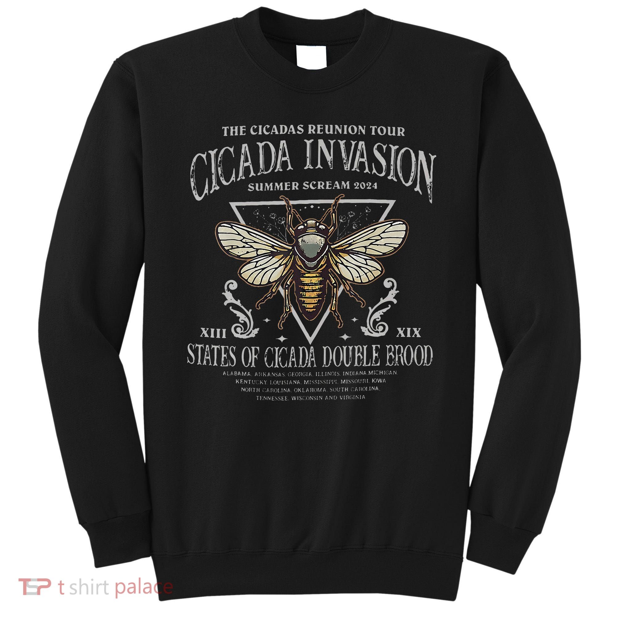 The Cicadas Reunion Cicada Nature Lover Summer 2024 Sweatshirt