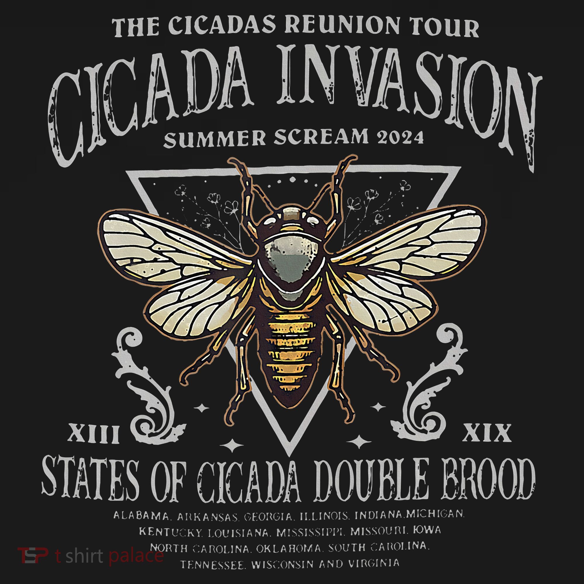 The Cicadas Reunion Cicada Nature Lover Summer 2024 T-Shirt