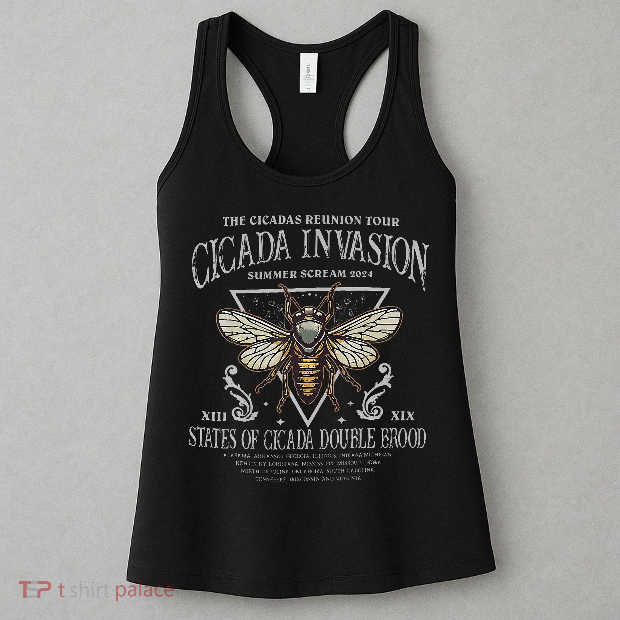 The Cicadas Reunion Cicada Nature Lover Summer 2024 Women's Tank Top