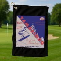 Tamarindo Costa Rica Surf Spots. Golf Towel thumb 1