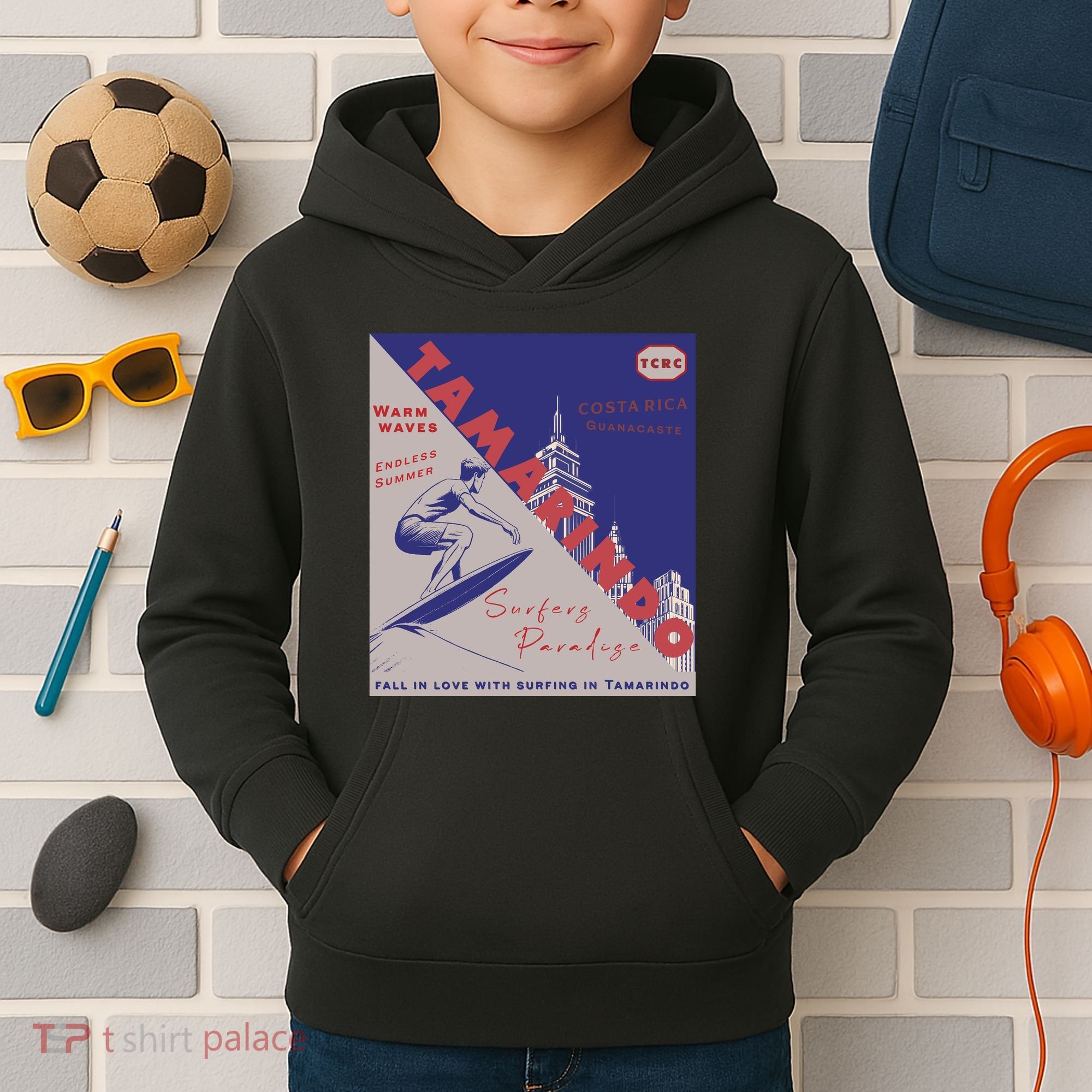 Tamarindo Costa Rica Surf Spots. Kids Hoodie