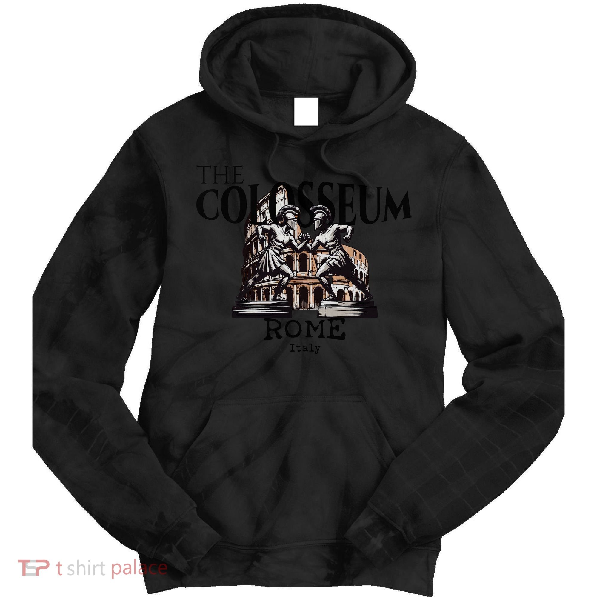 The Colosseum Rome Italy Tie Dye Hoodie