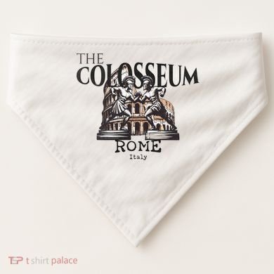 The Colosseum Rome Italy USA-Made Doggie Bandana