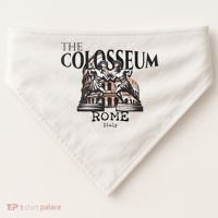 The Colosseum Rome Italy USA-Made Doggie Bandana thumb 0