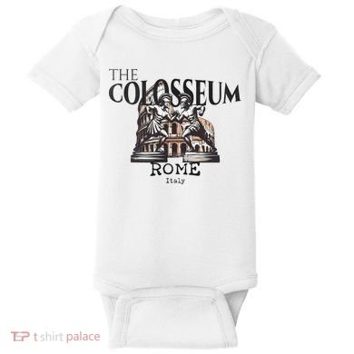 The Colosseum Rome Italy Baby Bodysuit