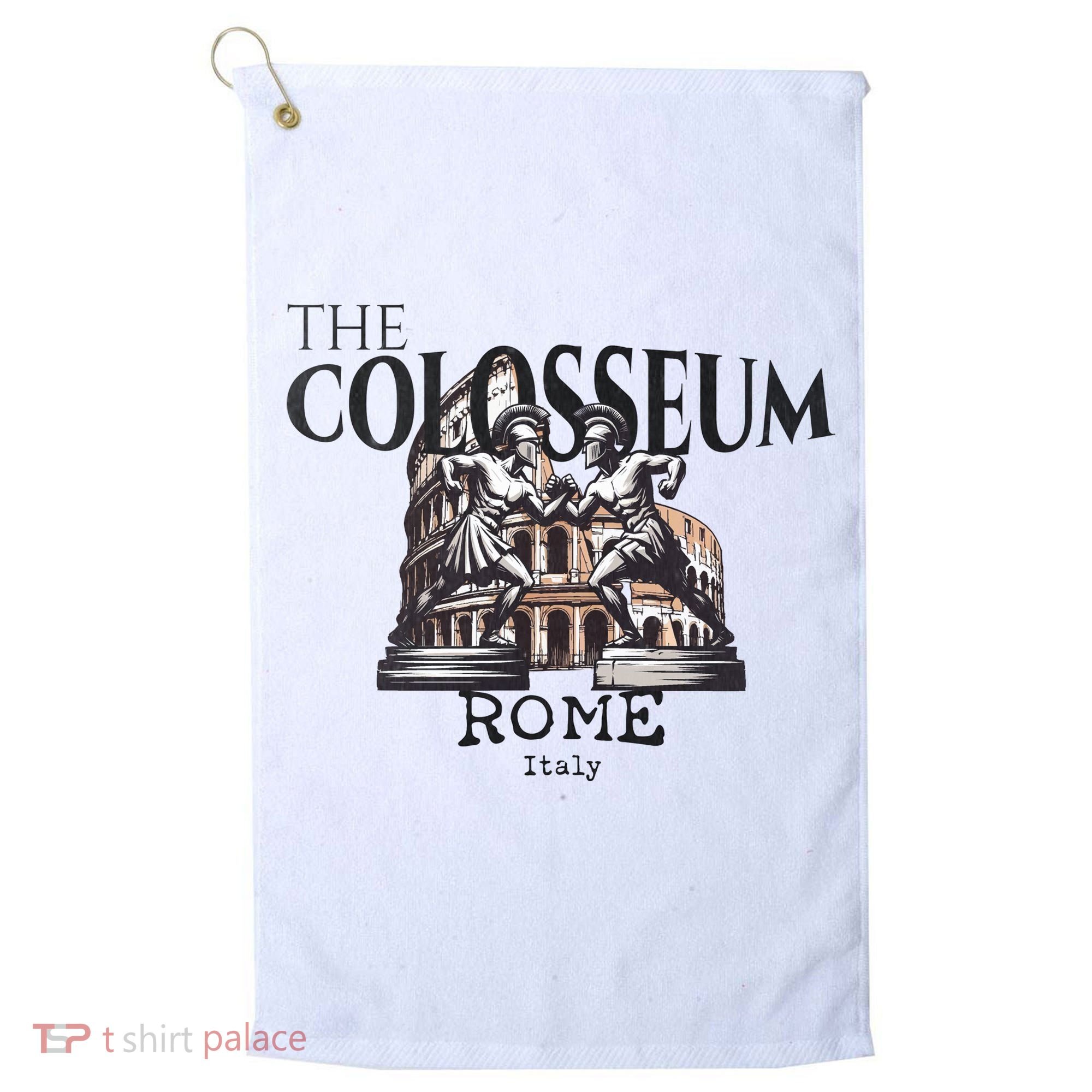 The Colosseum Rome Italy Golf Towel