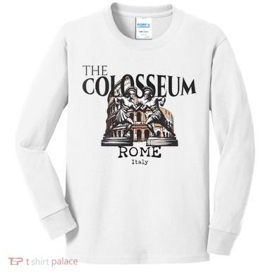 The Colosseum Rome Italy Kids Long Sleeve Shirt