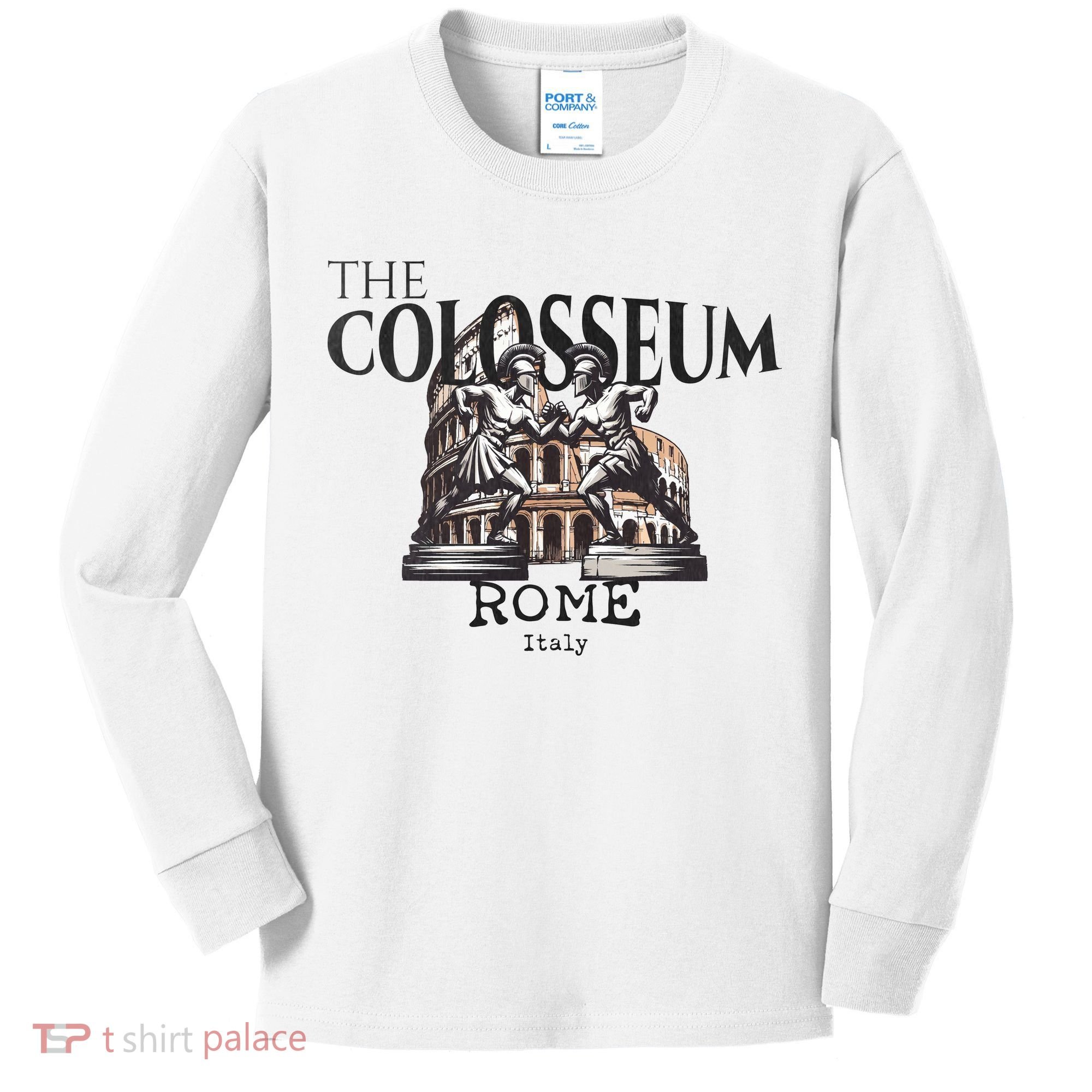 The Colosseum Rome Italy Kids Long Sleeve Shirt