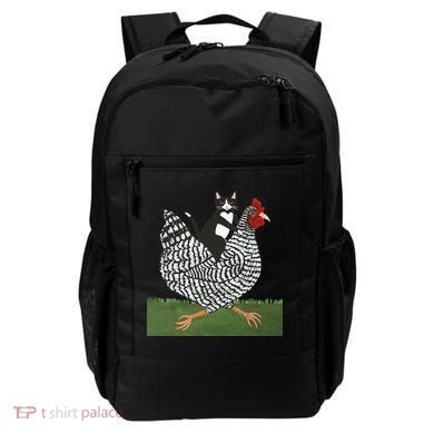 Tuxedo Cat Riding A Chicken Gift Backpack