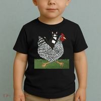 Tuxedo Cat Riding A Chicken Gift Toddler T-Shirt thumb 2