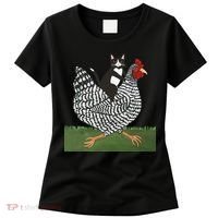 Tuxedo Cat Riding A Chicken Gift Women's T-Shirt thumb 0