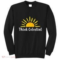 Think Celestial Retro Sunshine Quoes Sweatshirt thumb 0