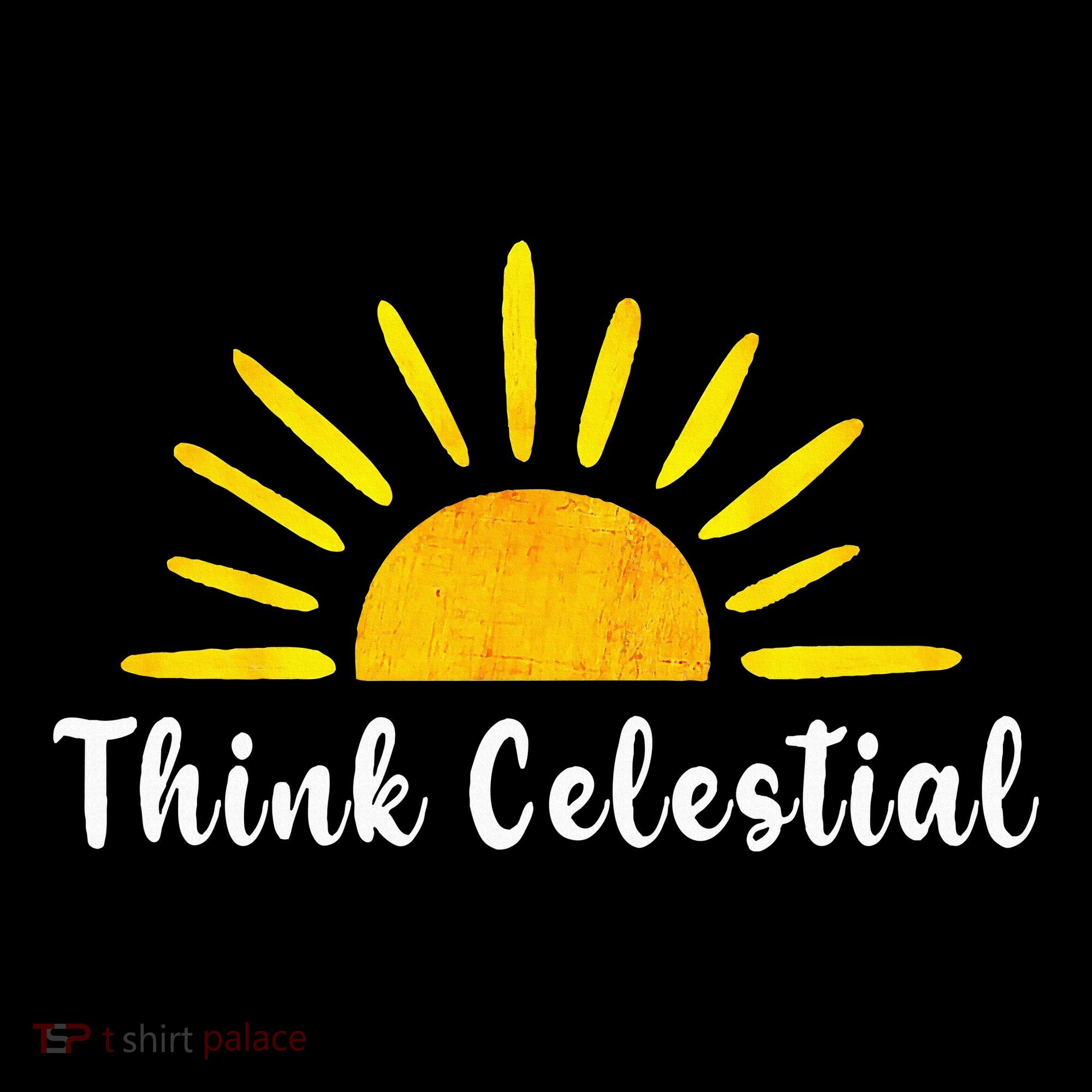 Think Celestial Retro Sunshine Quoes Sweatshirt