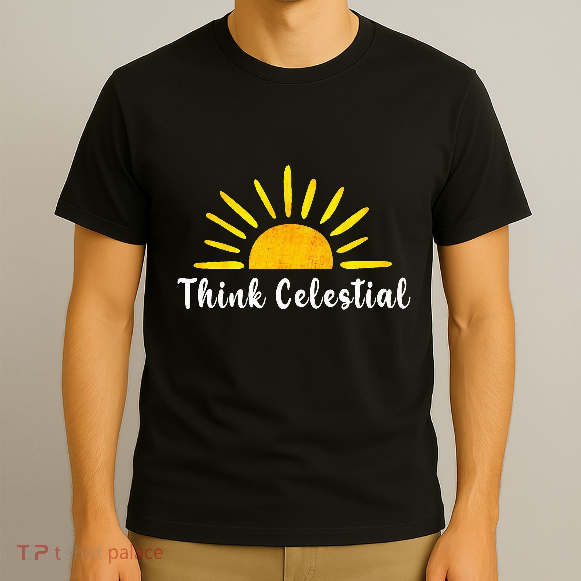 Think Celestial Retro Sunshine Quoes T-Shirt