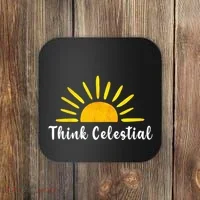 Think Celestial Retro Sunshine Quoes Coaster thumb 0