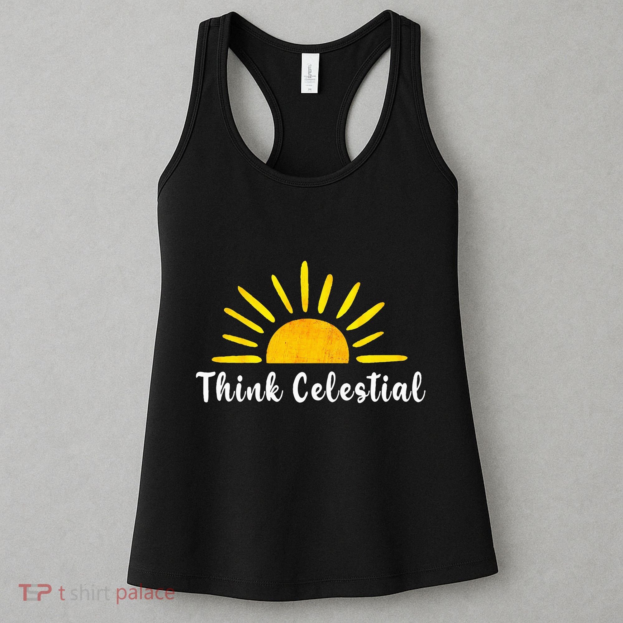 Think Celestial Retro Sunshine Quoes Women's Tank Top