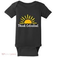 Think Celestial Retro Sunshine Quoes Baby Bodysuit thumb 0