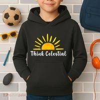 Think Celestial Retro Sunshine Quoes Kids Hoodie thumb 2