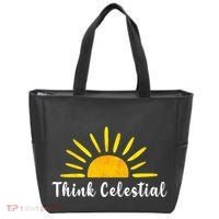 Think Celestial Retro Sunshine Quoes Tote Bag thumb 0
