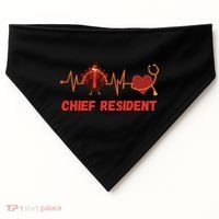 Thanksgiving Chief Resident Heartbeat Stethoscope Doctor Gift USA-Made Doggie Bandana thumb 0