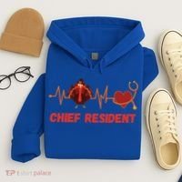 Thanksgiving Chief Resident Heartbeat Stethoscope Doctor Gift Hoodie thumb 4