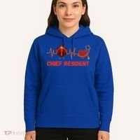 Thanksgiving Chief Resident Heartbeat Stethoscope Doctor Gift Hoodie thumb 5