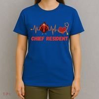 Thanksgiving Chief Resident Heartbeat Stethoscope Doctor Gift T-Shirt thumb 4