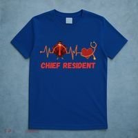 Thanksgiving Chief Resident Heartbeat Stethoscope Doctor Gift T-Shirt thumb 5