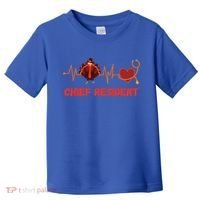 Thanksgiving Chief Resident Heartbeat Stethoscope Doctor Gift Toddler T-Shirt thumb 0