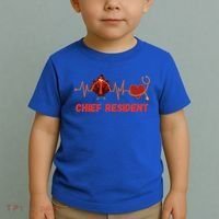 Thanksgiving Chief Resident Heartbeat Stethoscope Doctor Gift Toddler T-Shirt thumb 2