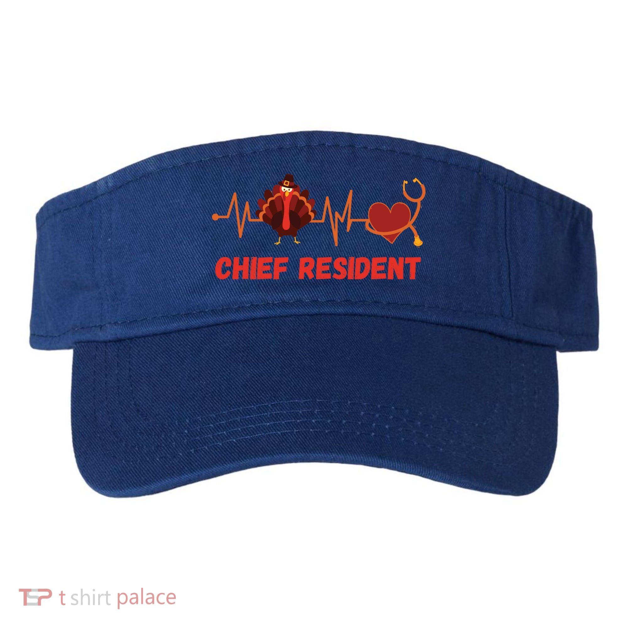 Thanksgiving Chief Resident Heartbeat Stethoscope Doctor Gift Visor