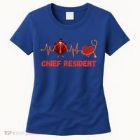 Thanksgiving Chief Resident Heartbeat Stethoscope Doctor Gift Women's T-Shirt thumb 0