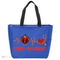 Thanksgiving Chief Resident Heartbeat Stethoscope Doctor Gift Tote Bag thumb 0