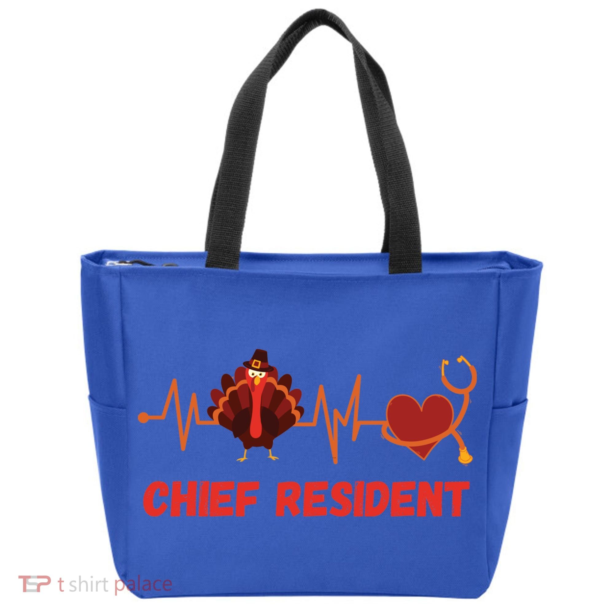Thanksgiving Chief Resident Heartbeat Stethoscope Doctor Gift Tote Bag