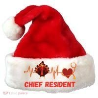 Thanksgiving Chief Resident Heartbeat Stethoscope Doctor Gift Santa Hat thumb 0