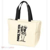 Tan Conjoined Skeleton Tote Bag thumb 3