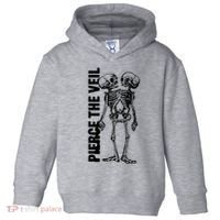 Tan Conjoined Skeleton Toddler Hoodie thumb 0