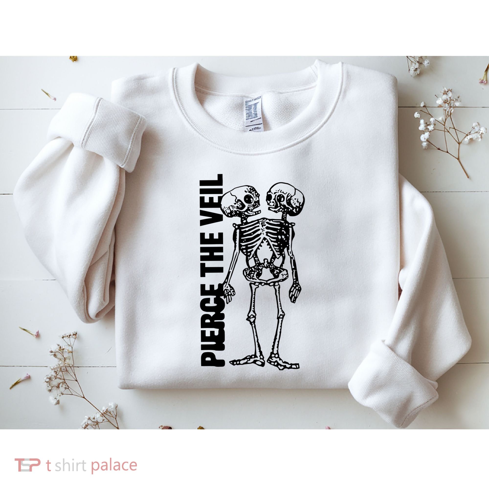 Tan Conjoined Skeleton Sweatshirt