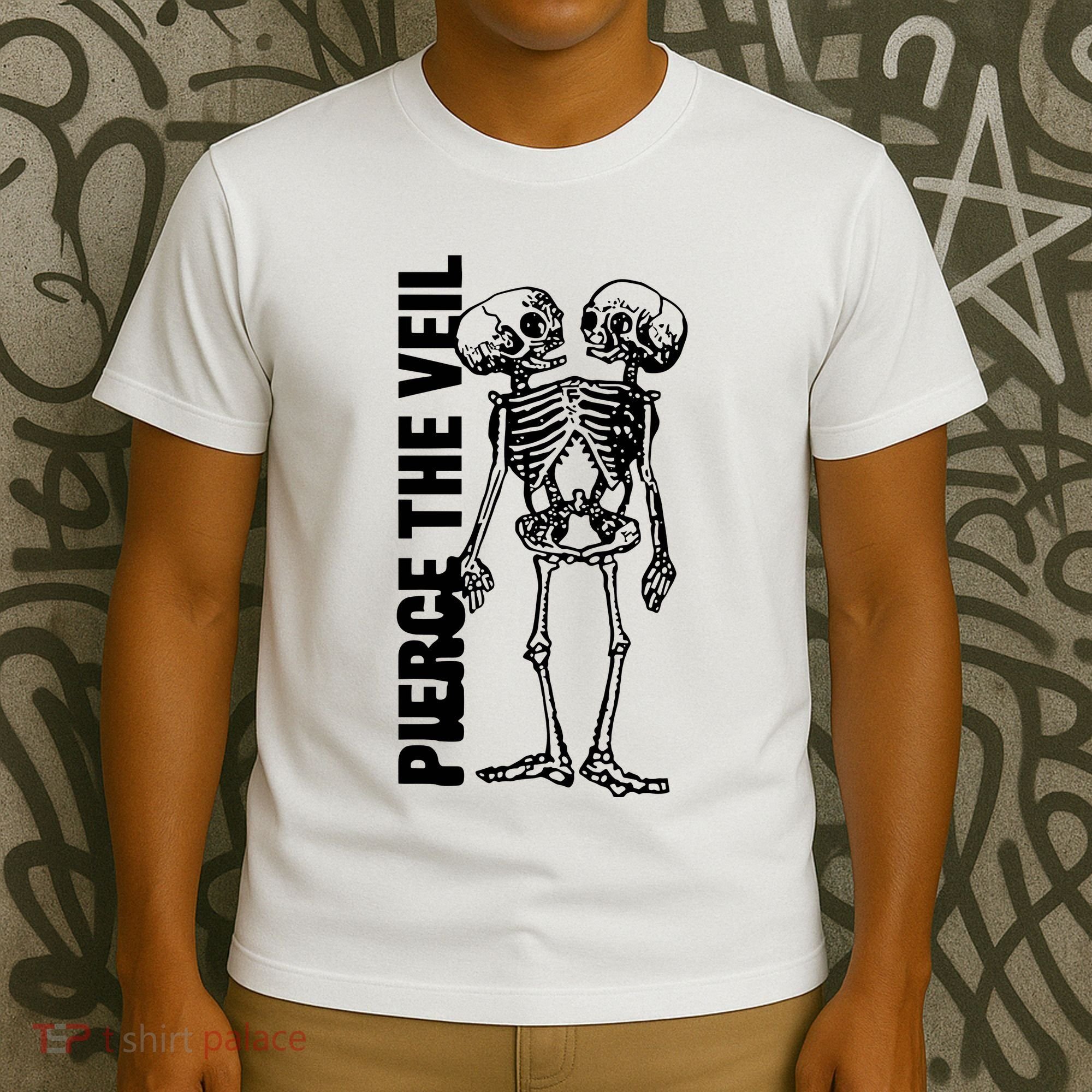 Tan Conjoined Skeleton T-Shirt