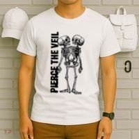 Tan Conjoined Skeleton T-Shirt thumb 6