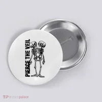 Tan Conjoined Skeleton Button thumb 0