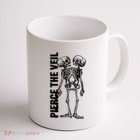 Tan Conjoined Skeleton Coffee Mug thumb 1
